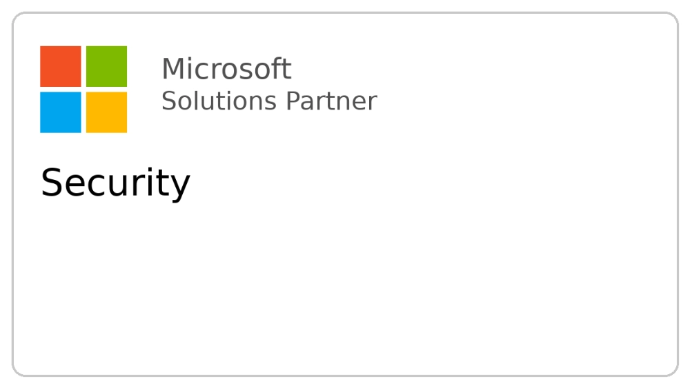 Badge that Infracore received from Microsoft as a partner for security.